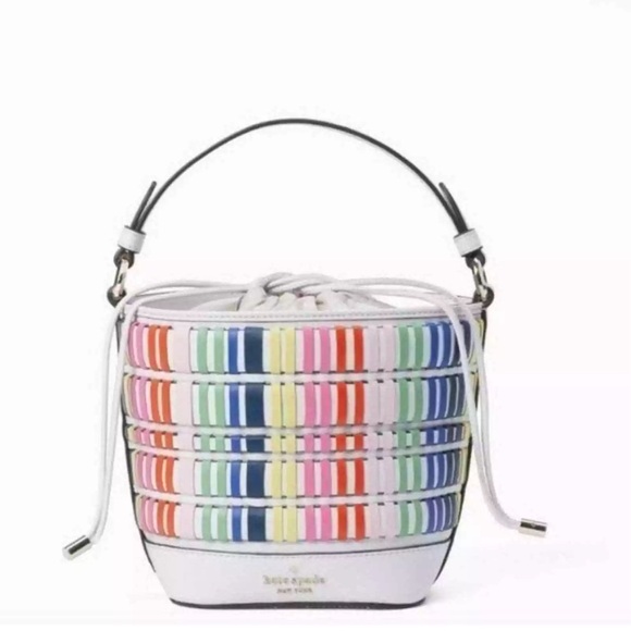 Kate Spade New York Pippa Woven Small Bucket Bag - Picture 1 of 7